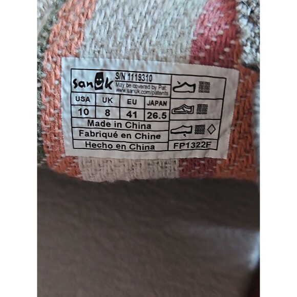 Sanuk DONNA HEMP Sidewalk Surfer Loafers 1157051 SMOKEY OLIVE Sz 10 NWOB - Picture 5 of 7